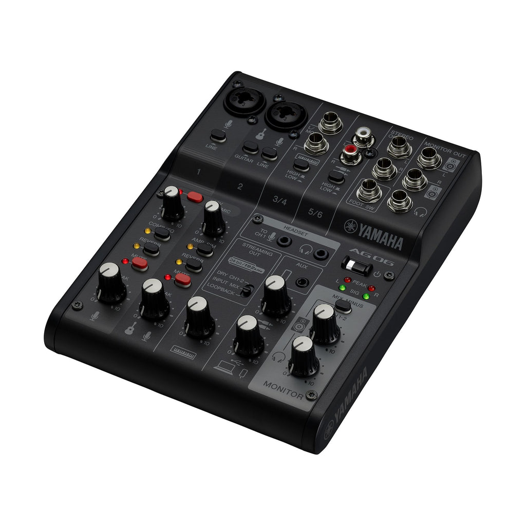 YAMAHA AG06MK2 6-CHANNEL LOOPBACK AUDIO USB MIXER