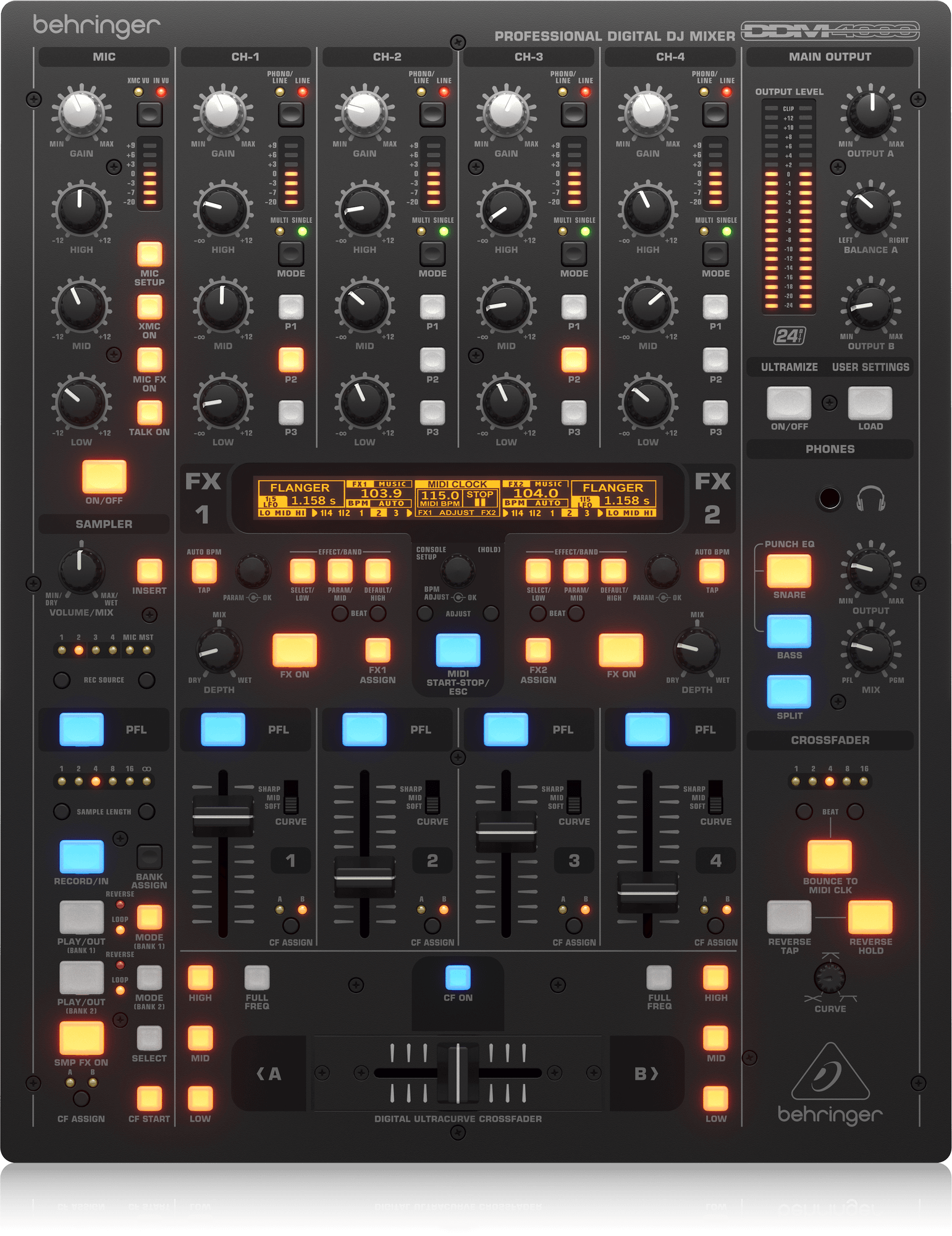 Behringer DDM4000 – Ultimate 5-Channel Digital DJ Mixer