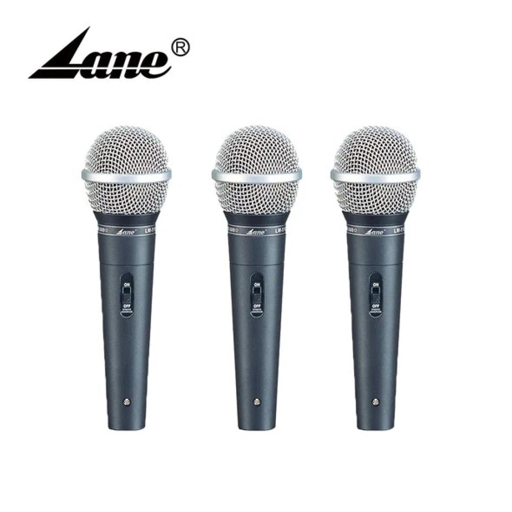 LANE PRO LM510 DYNAMIC WIRED MICROPHONE 3-PACK