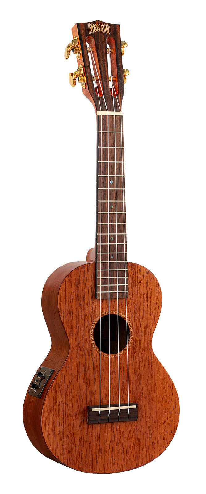 MAHALO JAVA SERIES SOPRANO UKULELE WITH PICKUP - BROWN