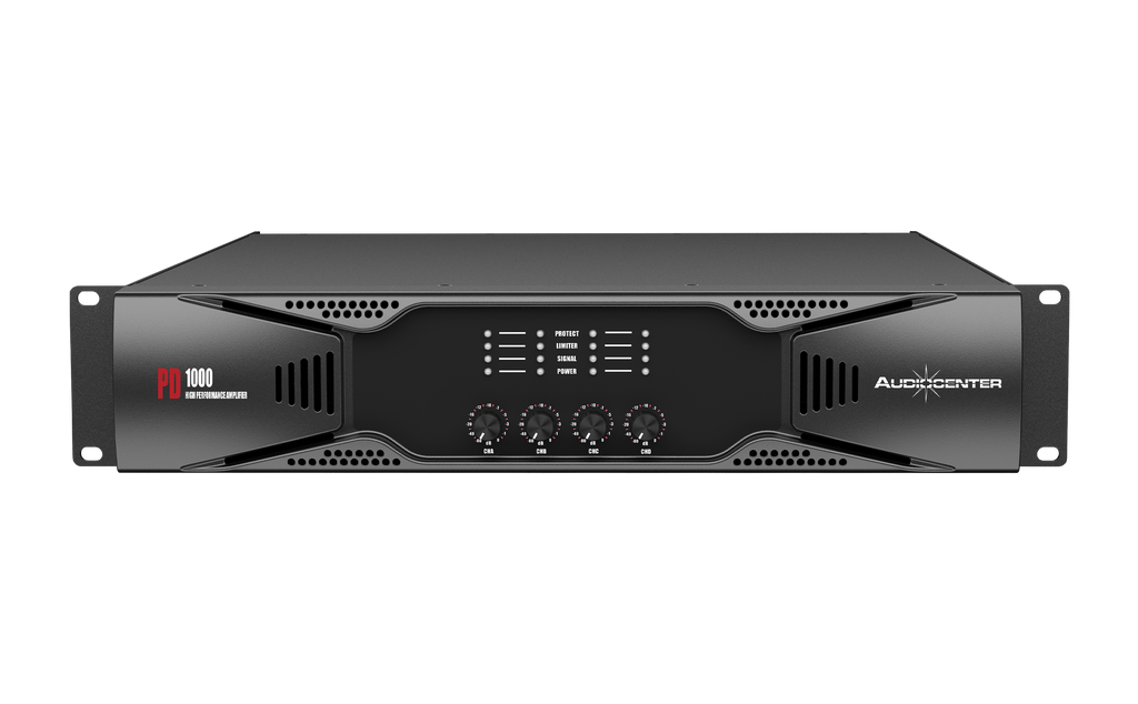 AUDIOCENTER PD1000 PROFESSIONAL 4-CHANNEL AMPLIFIER