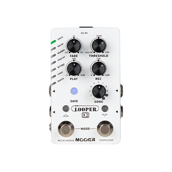 MOOER LOOPER X2 GUITAR PEDAL