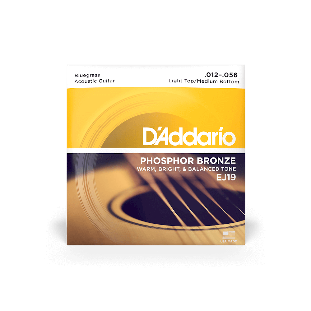 D'ADDARIO PHOSPHOR BRONZE ROUND WOUND BLUEGRASS ACOUSTIC GUITAR STRINGS