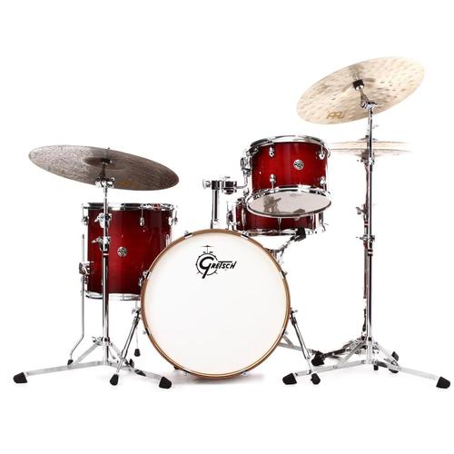 GRETSCH CATALINA CLUB JAZZ SHELL PACK 4-PC W/18" KICK - GLOSS CRIMSON BURST