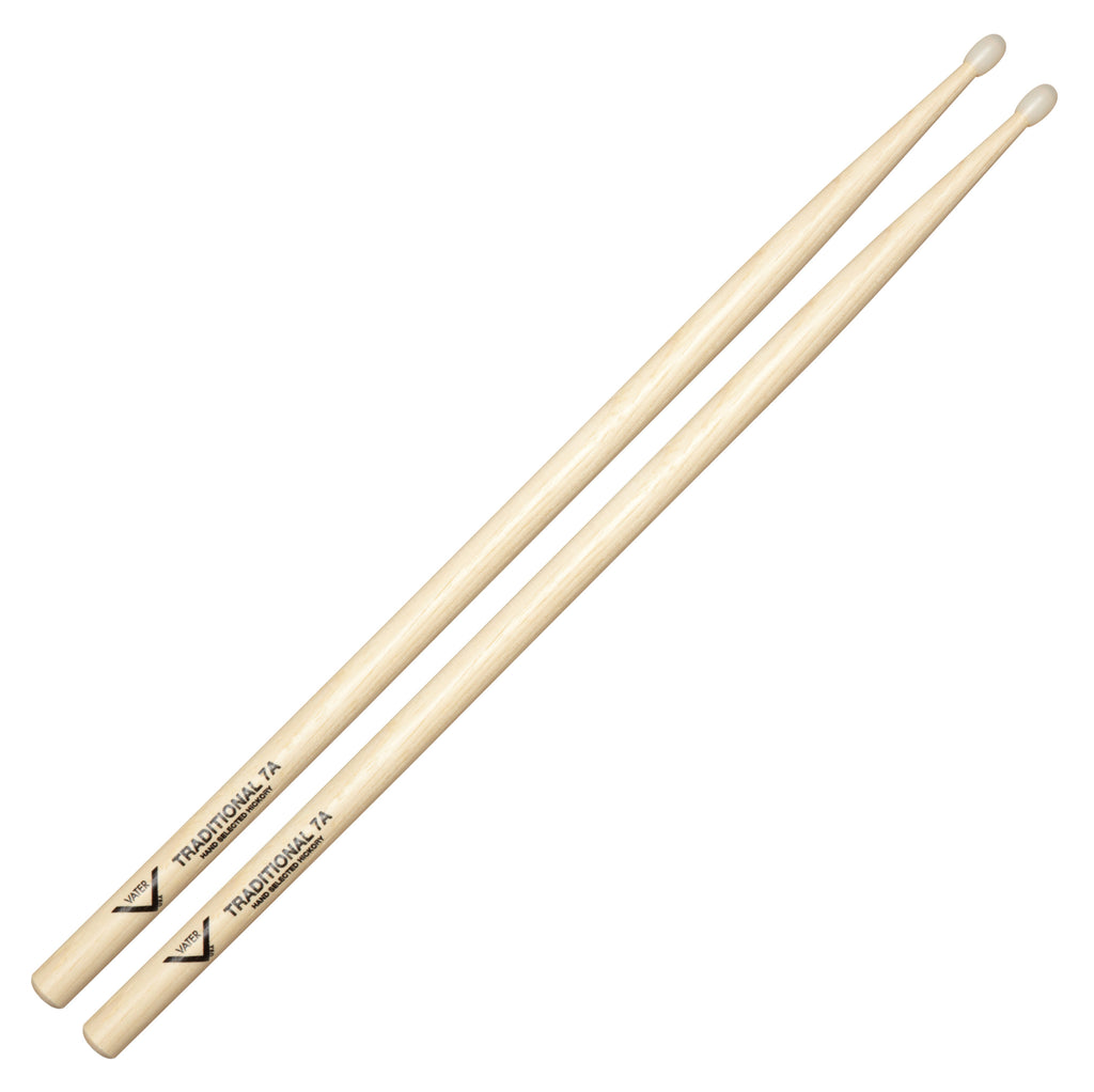 VATER TRADITIONAL 7A DRUMSTICKS - NYLON TIP