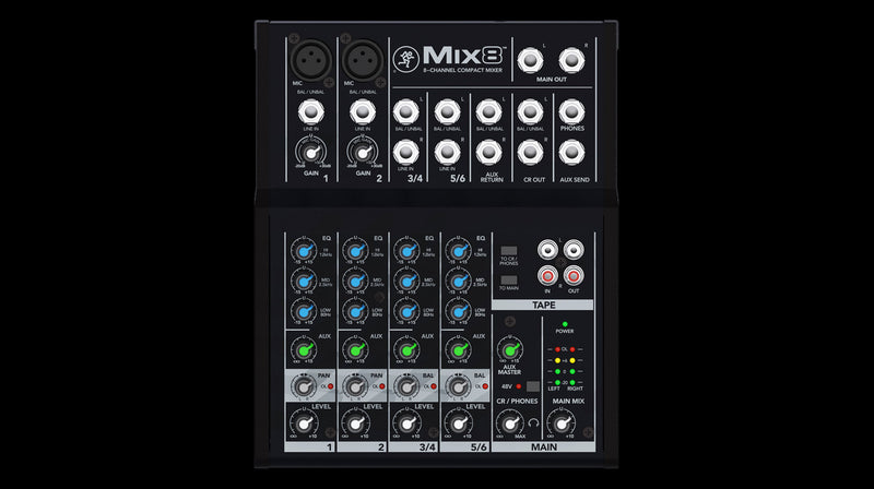 MACKIE MIX8 8-CHANNEL MIXER