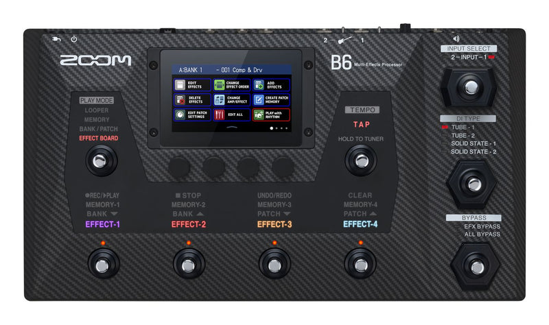 ZOOM B6 MULTI-EFFECTS BASS PROCESSOR