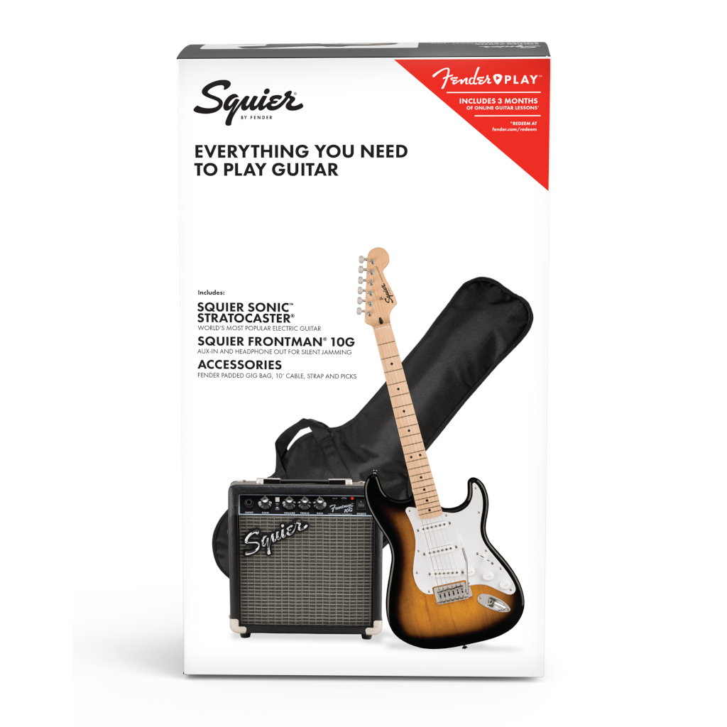 Squier Sonic Stratocaster Pack - 2-Color Sunburst