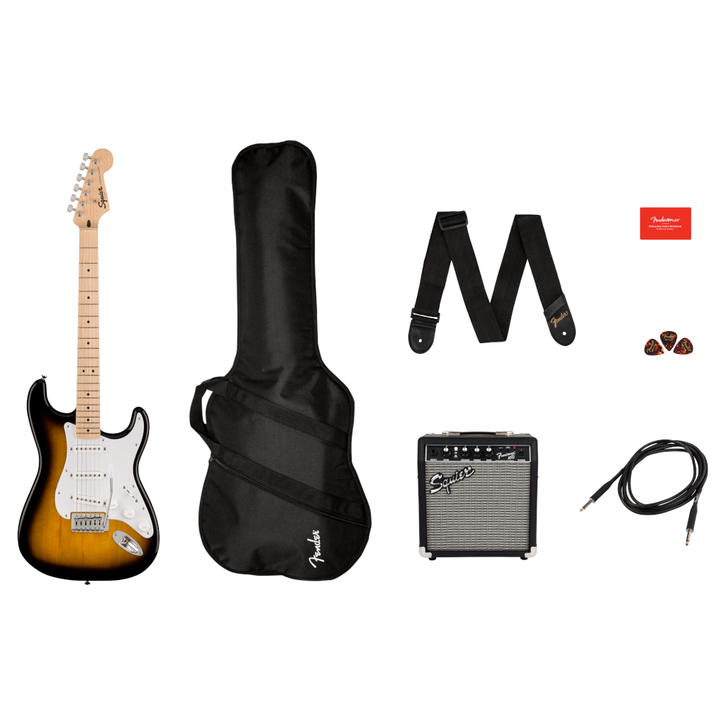 Squier Sonic Stratocaster Pack - 2-Color Sunburst