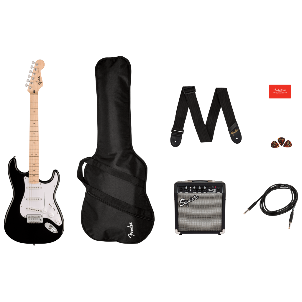 Squier Sonic Stratocaster Pack - Black