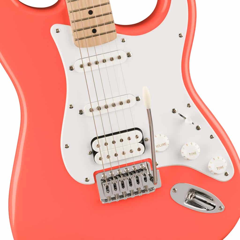 Squier Sonic Stratocaster HSS Electric Guitar - Tahitian Coral