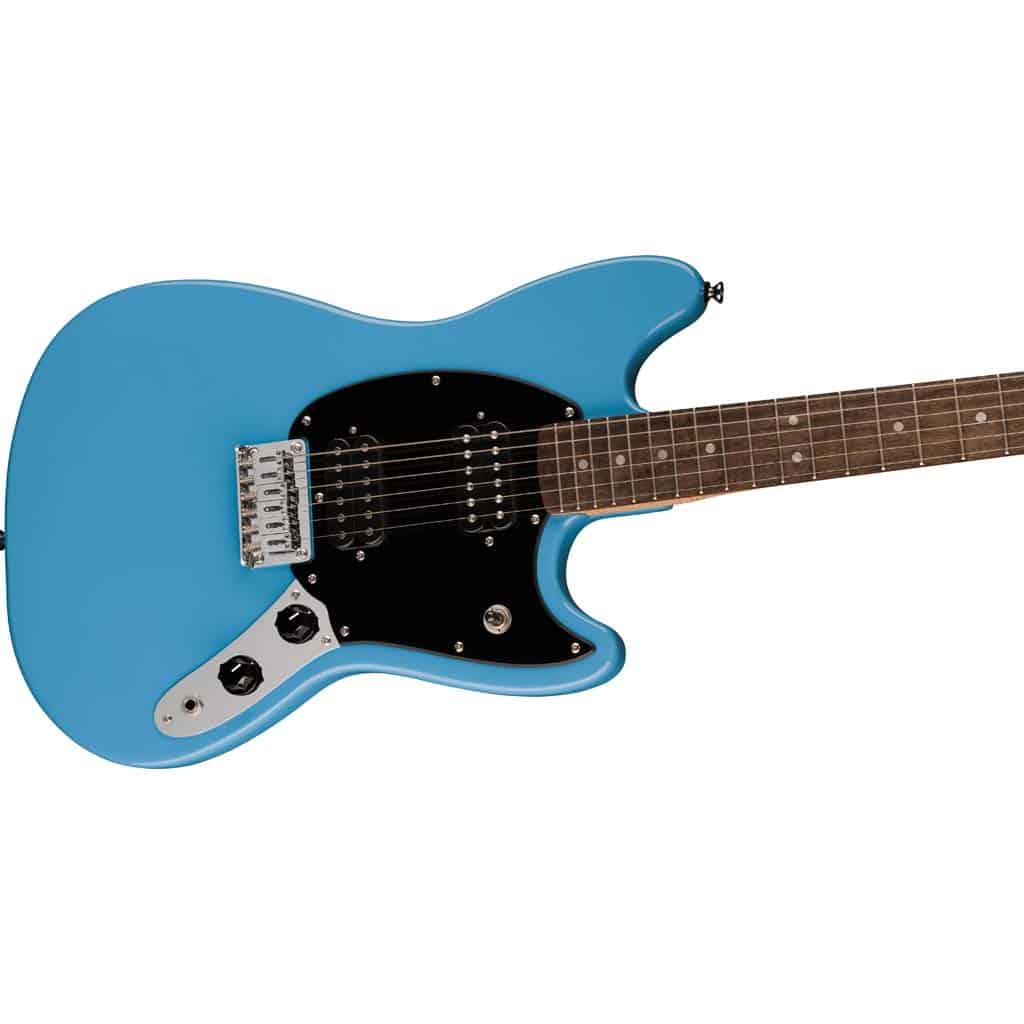 Squier Sonic® Mustang® HH Electric Guitar – Short Scale, Dual Humbuckers, Hardtail Bridge