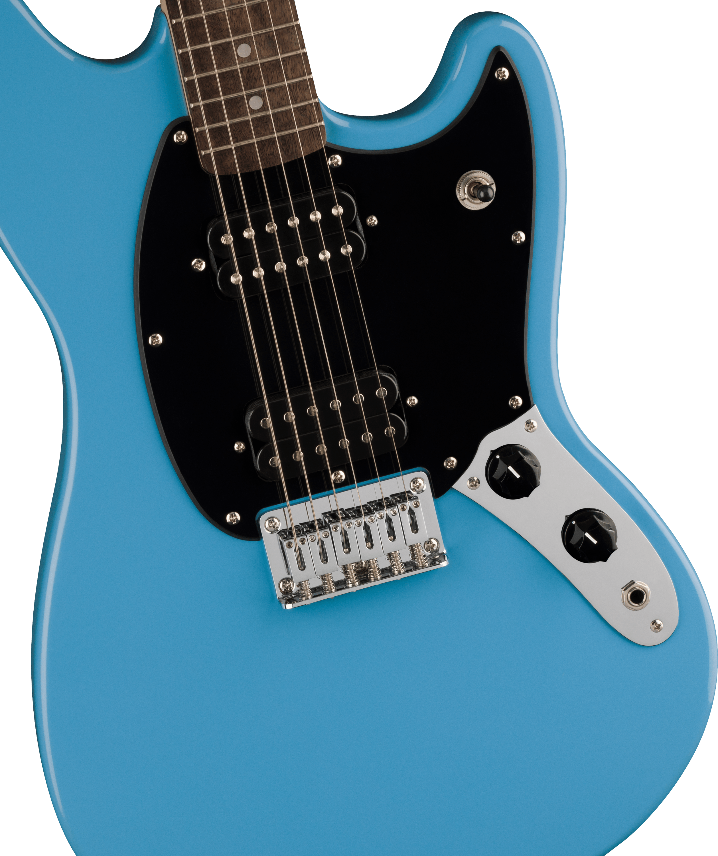 Squier Sonic® Mustang® HH Electric Guitar – Short Scale, Dual Humbuckers, Hardtail Bridge