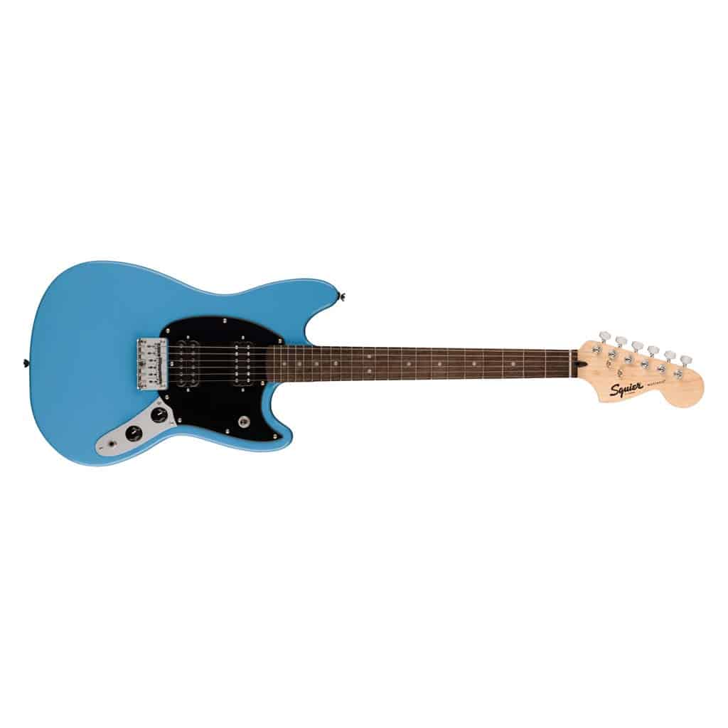Squier Sonic® Mustang® HH Electric Guitar – Short Scale, Dual Humbuckers, Hardtail Bridge