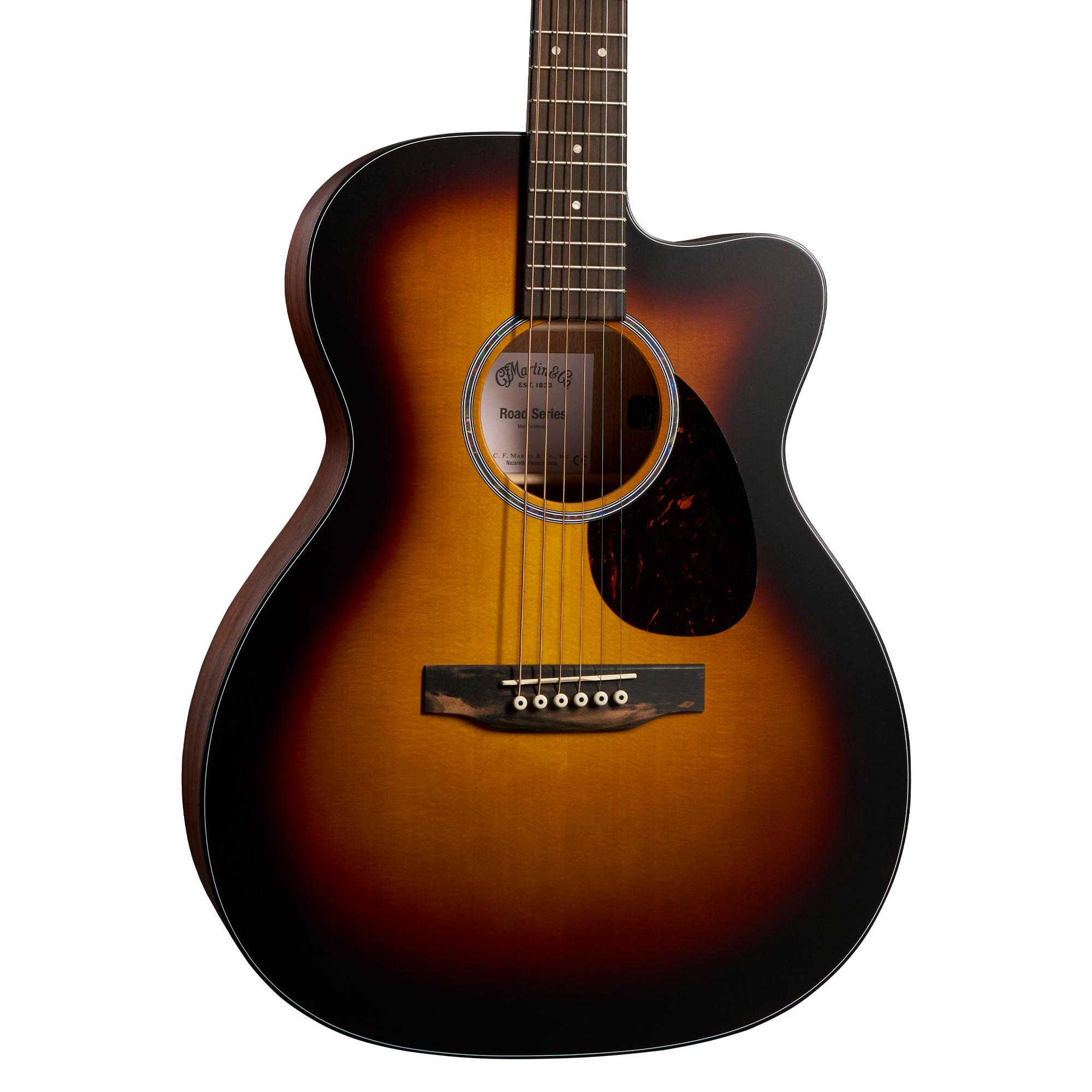 Martin OMC-10E Modern Burst Acoustic-Electric Guitar - Sunburst Spruce Top