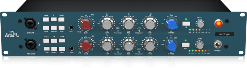 Behringer 1273 2-Channel Microphone Preamplifier and 3-Band Equalizer