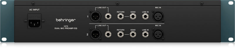 Behringer 1273 2-Channel Microphone Preamplifier and 3-Band Equalizer