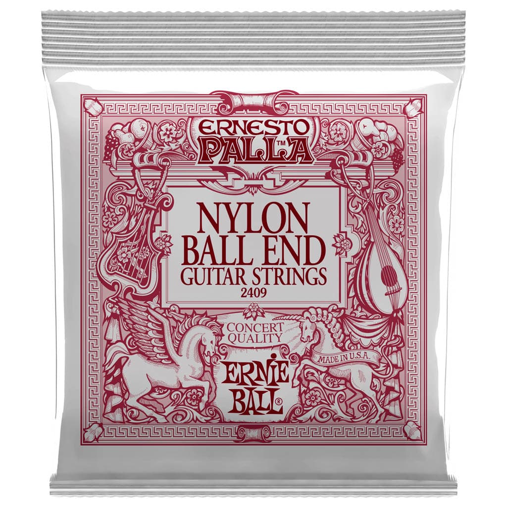 Ernie Ball Ernesto Palla Nylon Guitar Strings – Ball End – Black and Brass