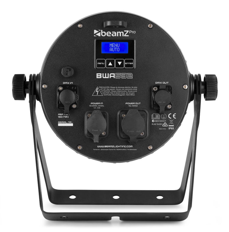 BEAMZ BWA532 ALUMINIUM IP65 4-IN-1 LED PAR LIGHTING
