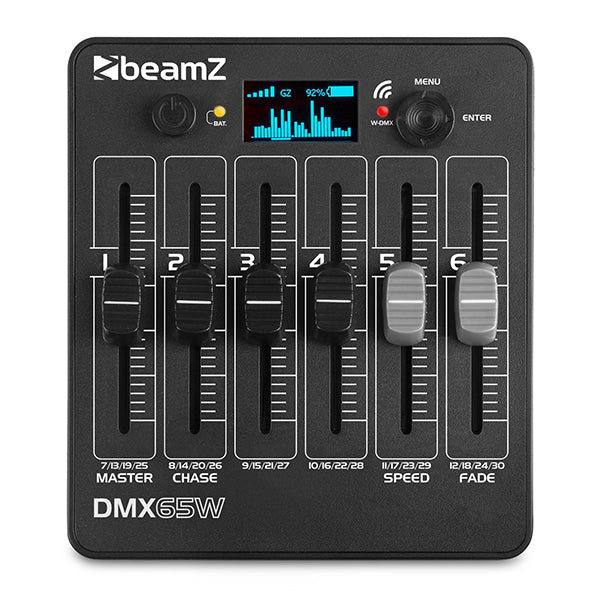 BEAMZ DMX65W WIRELESS BATTERY OPERATED DMX CONTROLLER