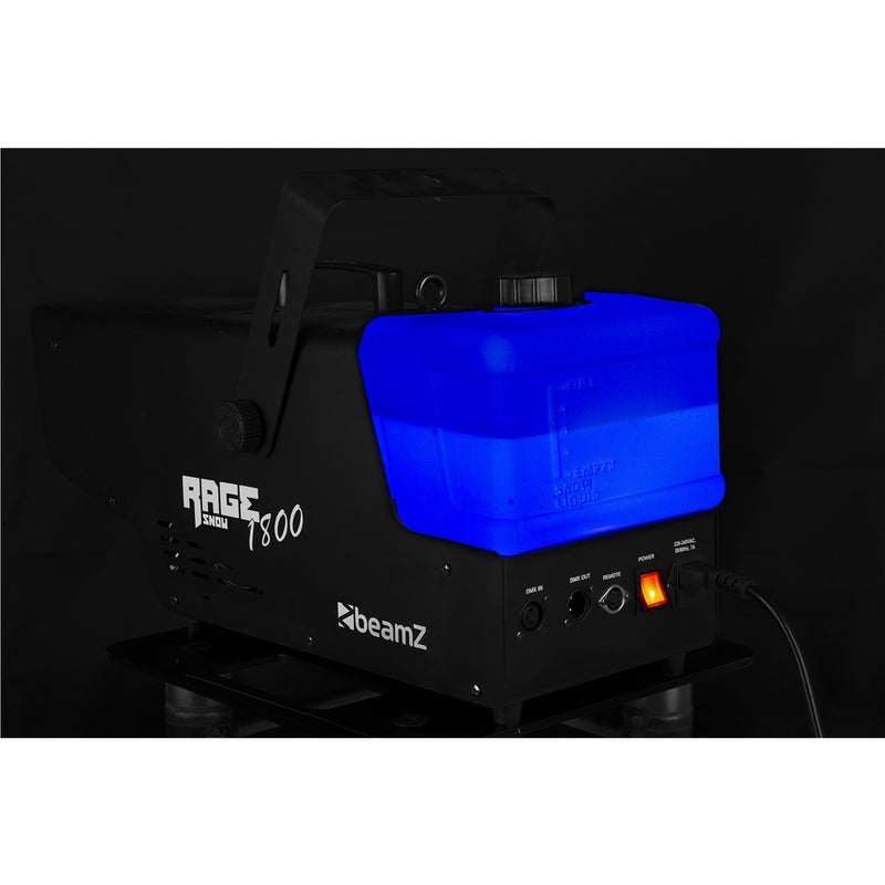 BEAMZ RAGE1800 SNOW MACHINE WITH WIRELESS AND TIMER CONTROLLER