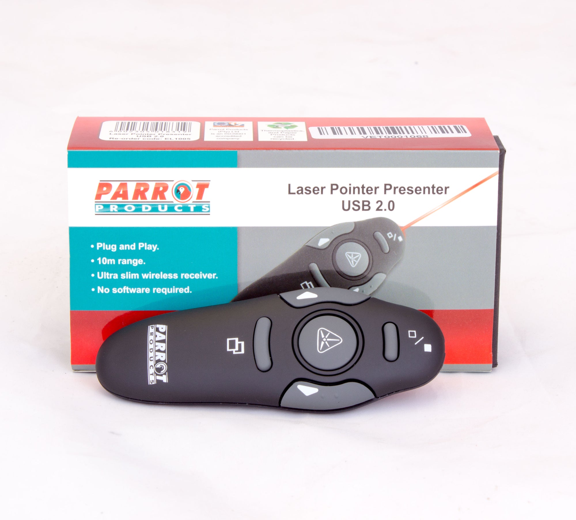 Parrot Laser Pointer Presenter (USB 2.0 Red Laser)