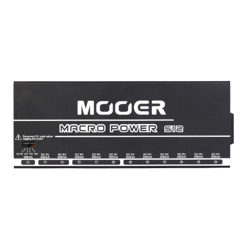 MOOER MACRO POWER S12 Pedalboard Power Supply