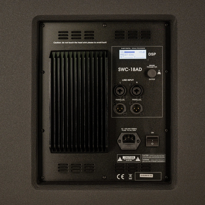 Agera Acoustics SWC-18AD 18" Active Subwoofer