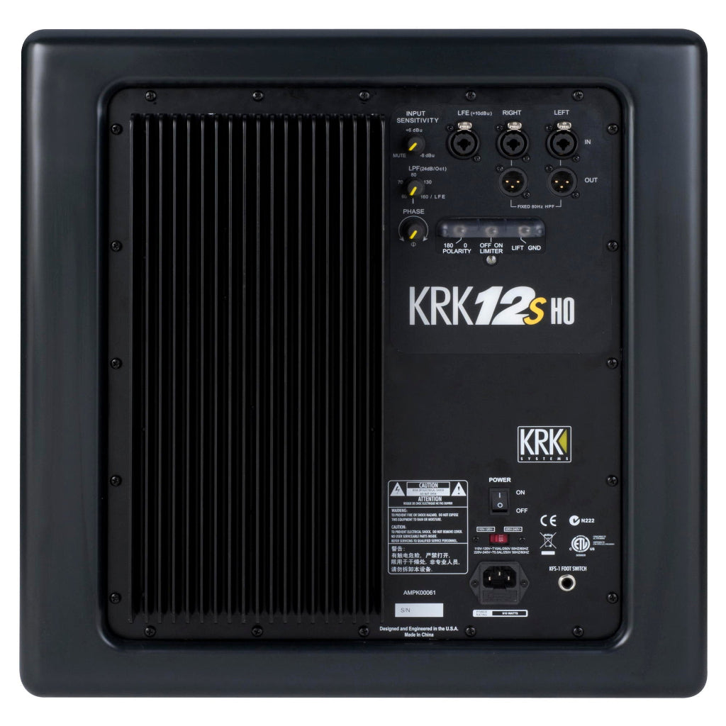 KRK 12sHO High Output Powered Studio Subwoofer