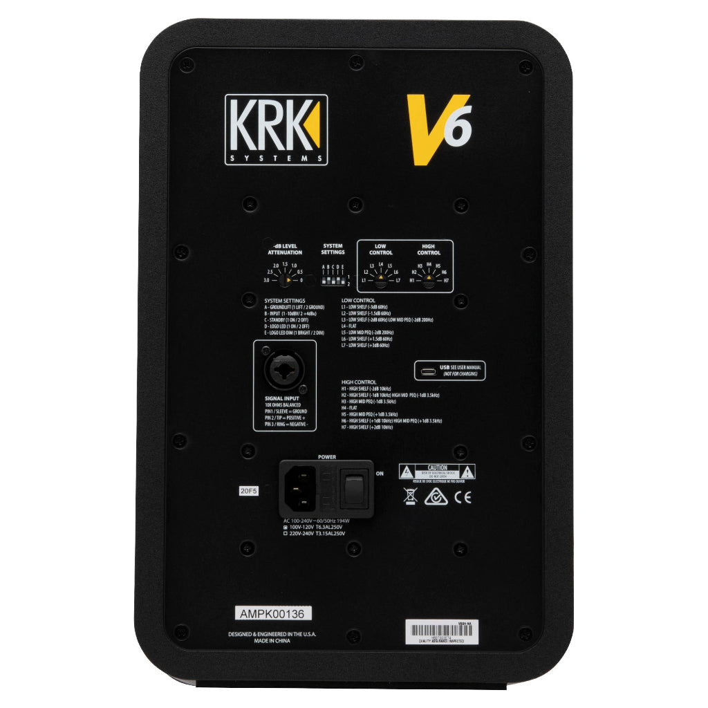 KRK V6 Series 4 Powered Studio Monitor