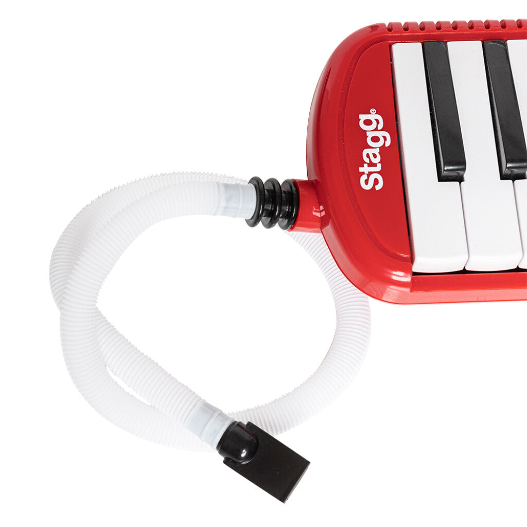 Stagg 37-Key Plastic Melodica with Bag - Red | MELOSTA37RD