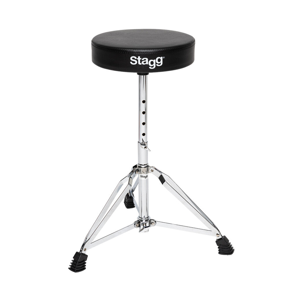 Stagg DT-32CR Double Braced Drum Throne - Chrome Finish