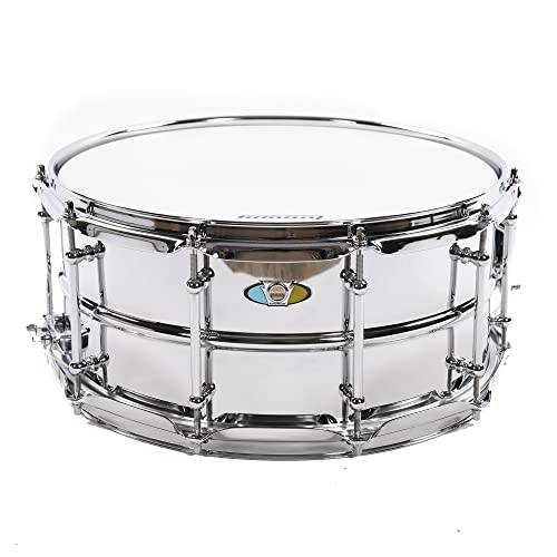 Ludwig 6.5" x 14" Supralite Steel Snare Drum - Chrome-plated