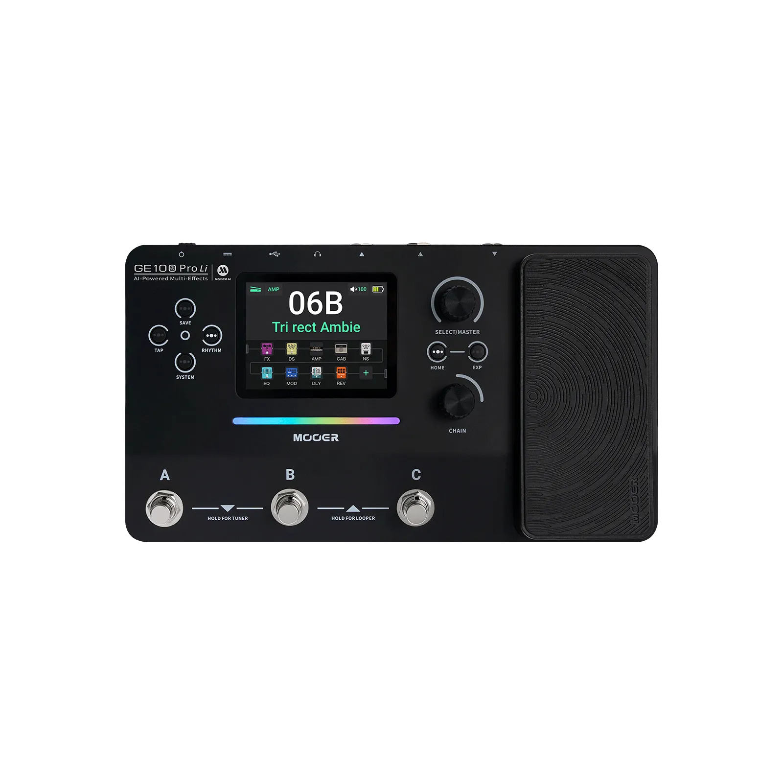 MOOER GE100 Pro AI-Powered Multi-Effects Processor