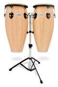 Toca 10” & 11” Players Series Natural Finish Conga Set With Stand - 2800N
