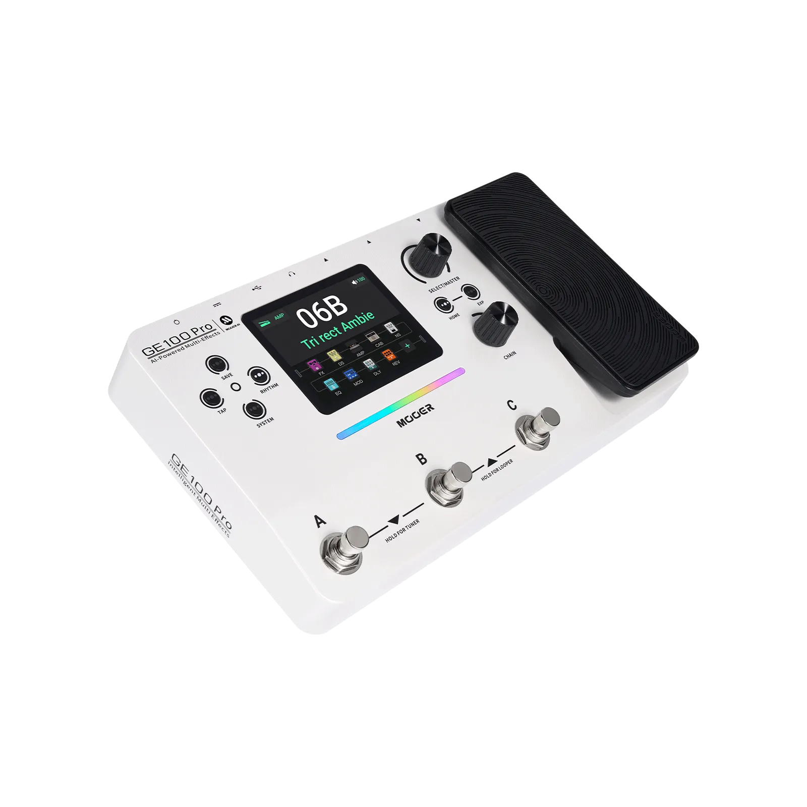 MOOER GE100 Pro AI-Powered Multi-Effects Processor