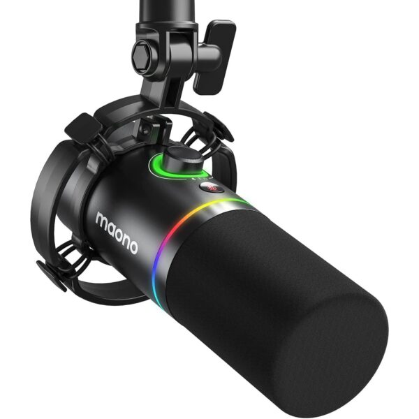 Maono PD200X USB and XLR Dynamic Microphone for Podcasting
