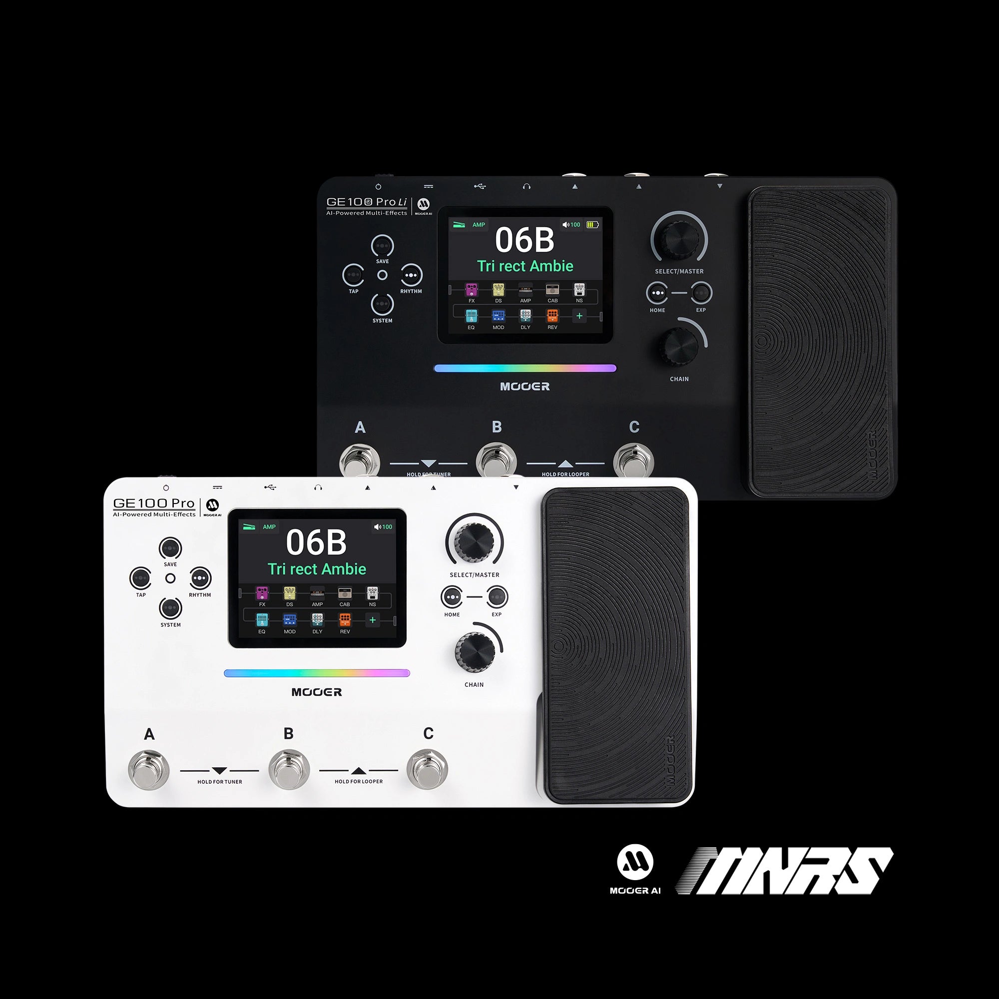 MOOER GE100 Pro AI-Powered Multi-Effects Processor