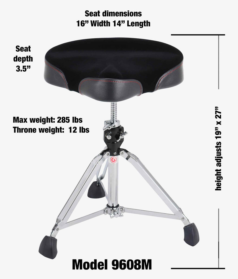 GIBRALTAR 9608 HEAVY DUTY MOTORCYCLE TOP, DOUBLE BRACED DRUM THRONE