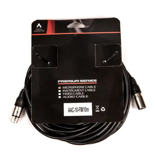 Agera Acoustics 10m Balanced XLR Cable – AAC-10FM