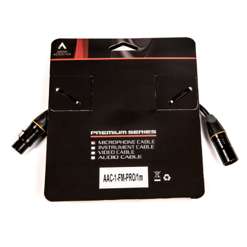 Agera Acoustics Pro 1m XLR Cable – AAC-1FM PRO
