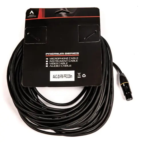 Agera Acoustics Pro 20m XLR Cable – AAC-20FM PRO