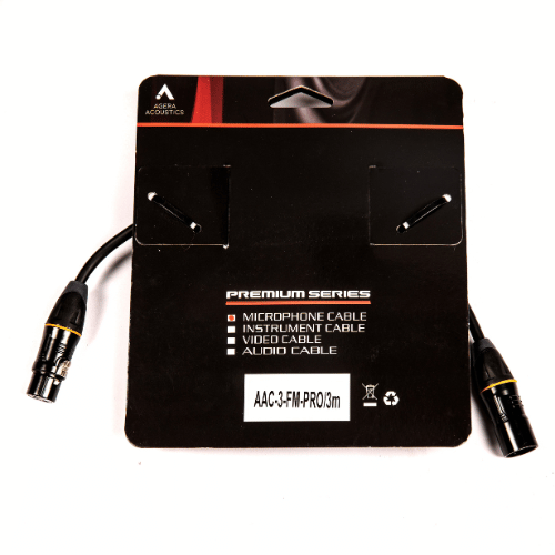 Agera Acoustics Pro 3m XLR Cable – AAC-3FM PRO