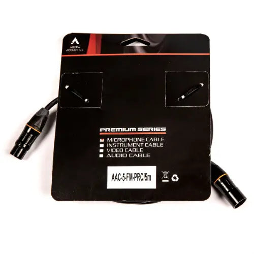 Agera Acoustics Pro 5m XLR Cable – AAC-5FM PRO
