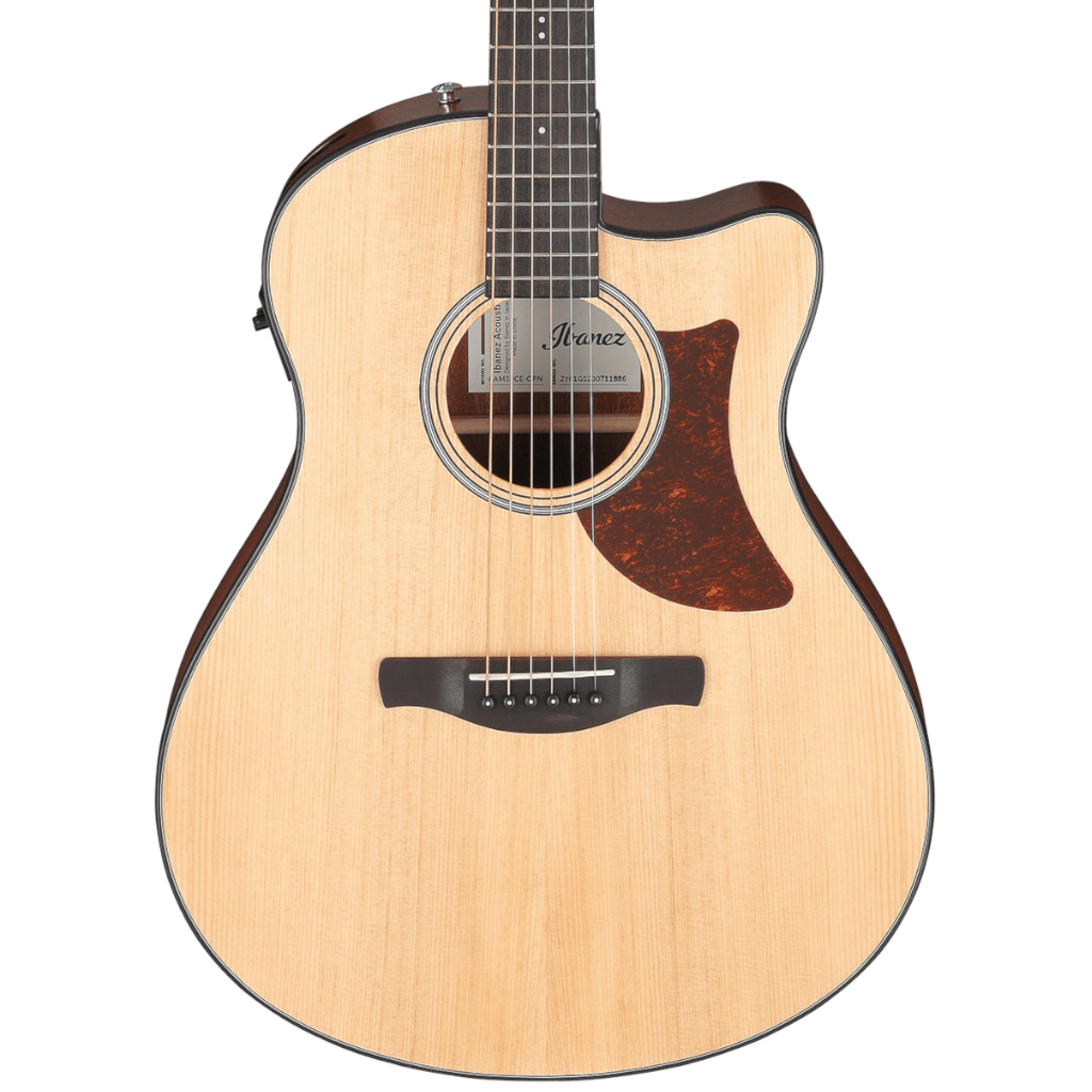 Ibanez AAM50CE-OPN Electro-Acoustic Guitar – Solid Sitka Spruce Top with Preamp