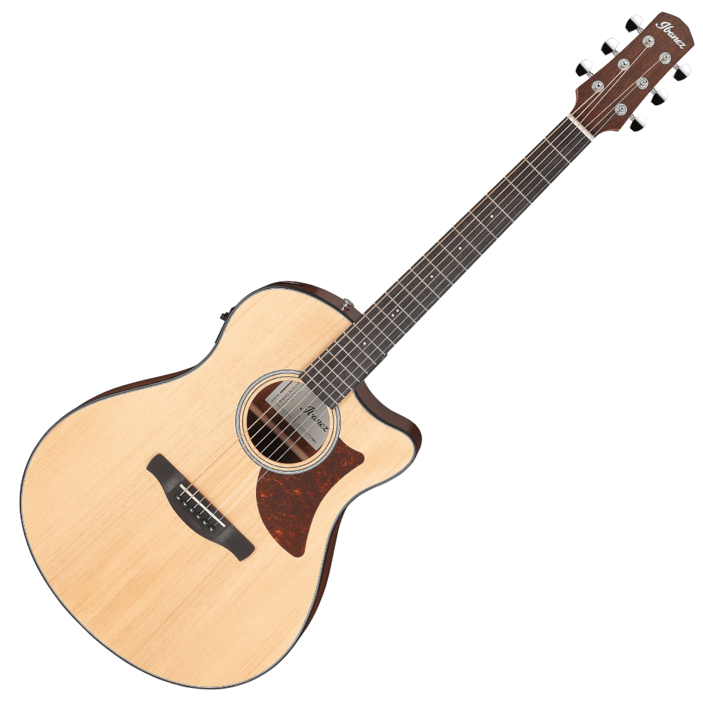 Ibanez AAM50CE-OPN Electro-Acoustic Guitar – Solid Sitka Spruce Top with Preamp