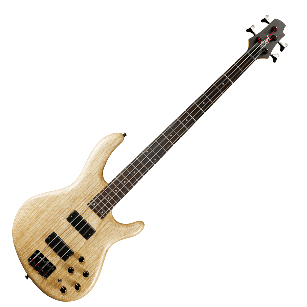Cort Action Bass DLX 4-String Bass w/ Markbass EQ – Open Pore Natural