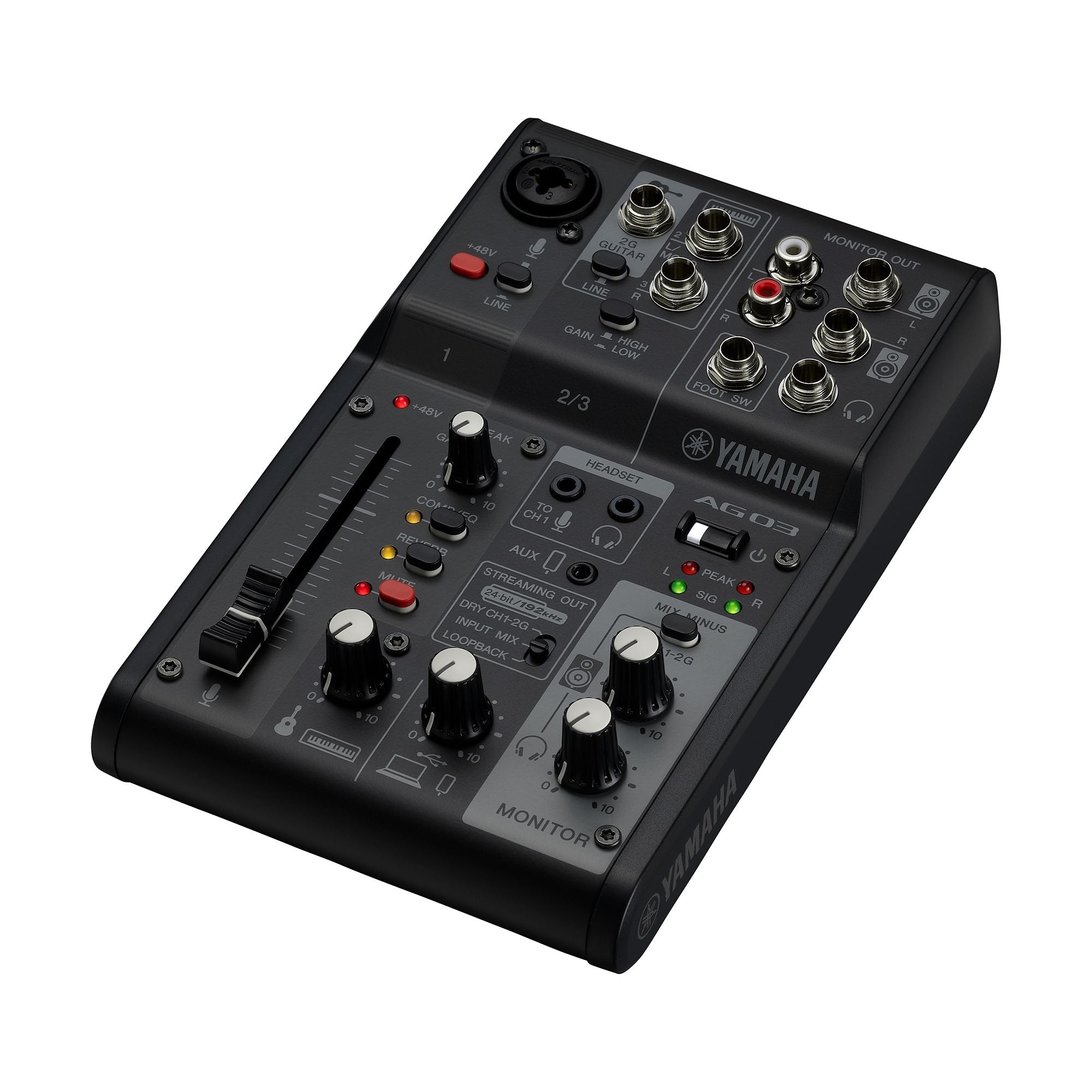 Yamaha AG03MK2 3-Channel Live Streaming Loopback Audio USB Mixer