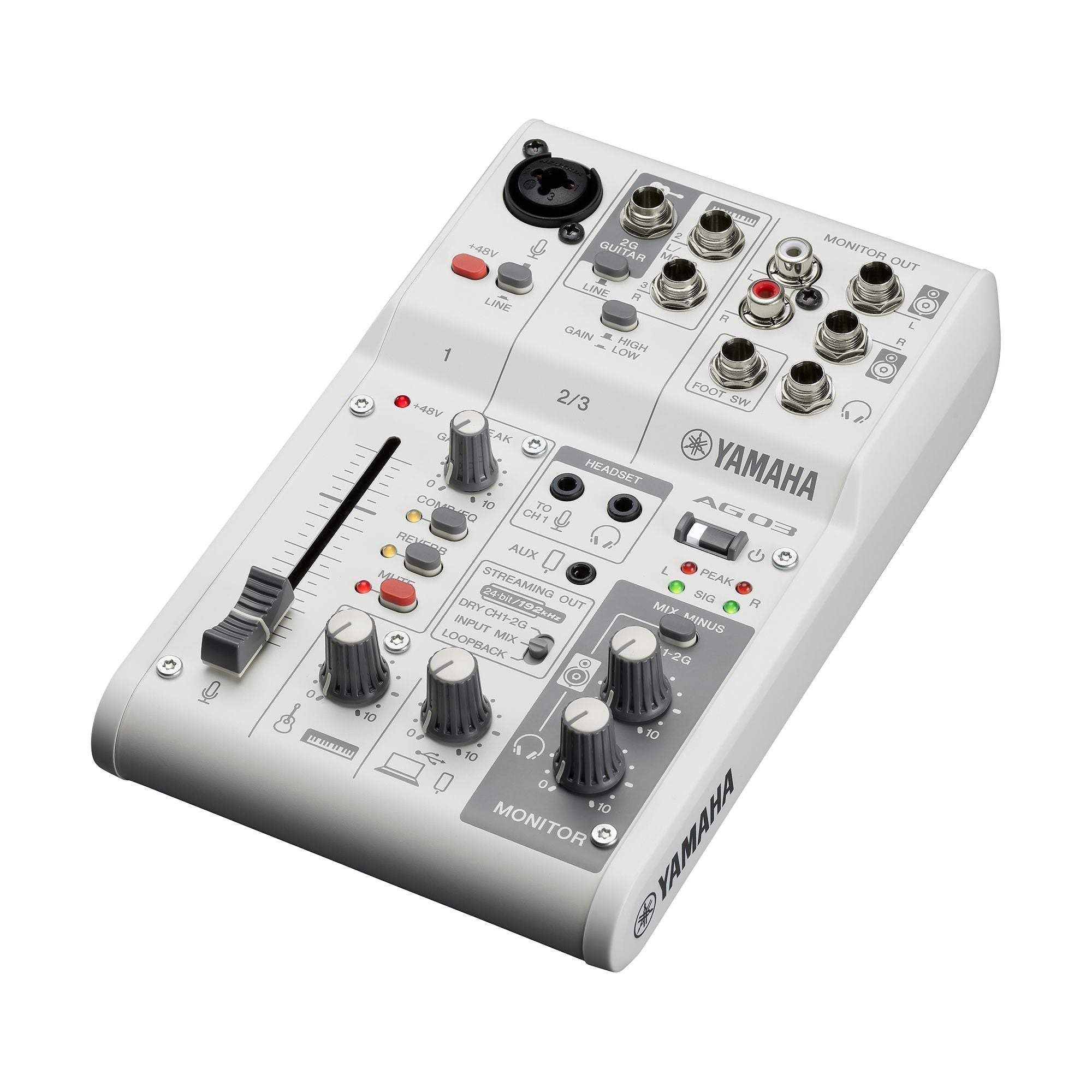 Yamaha AG03MK2 3-Channel Live Streaming Loopback Audio USB Mixer