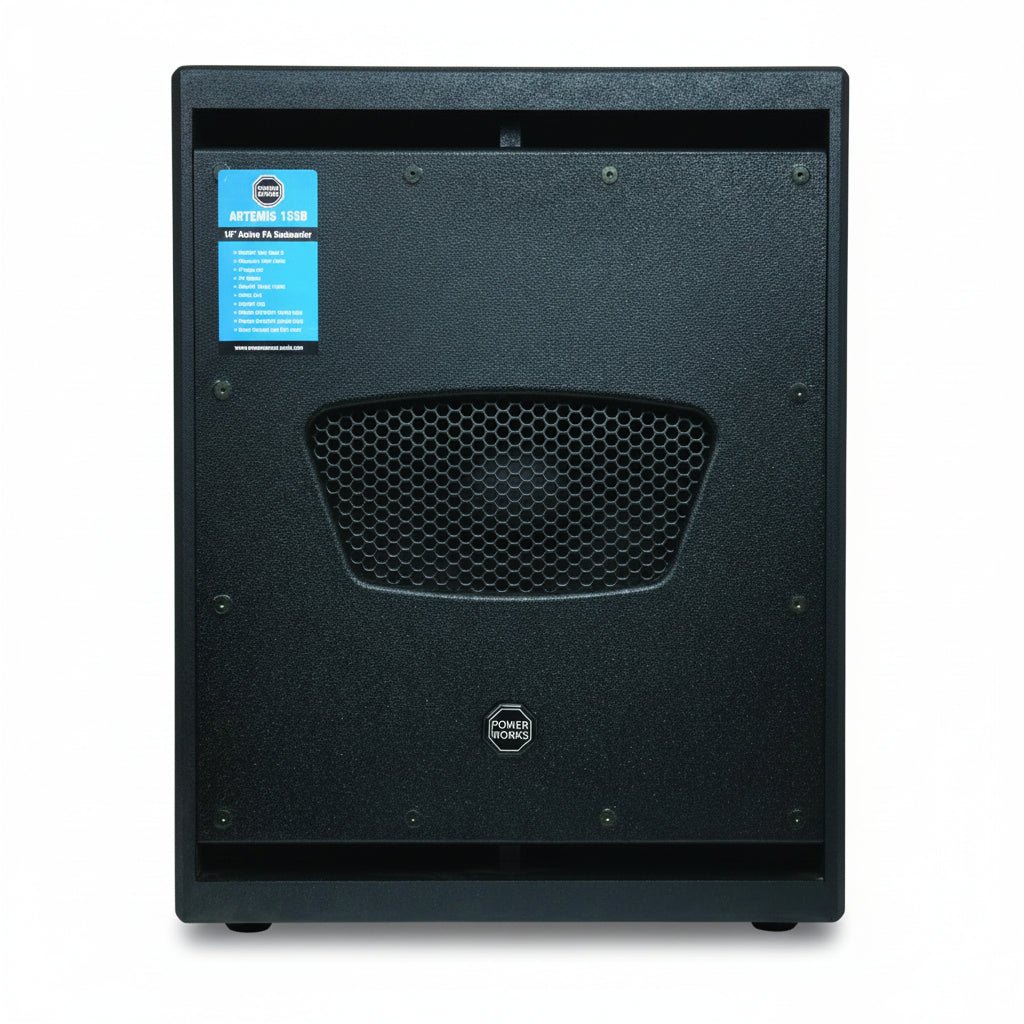 PowerWorks ARTEMIS-15SB 15-Inch Active Subwoofer - Black